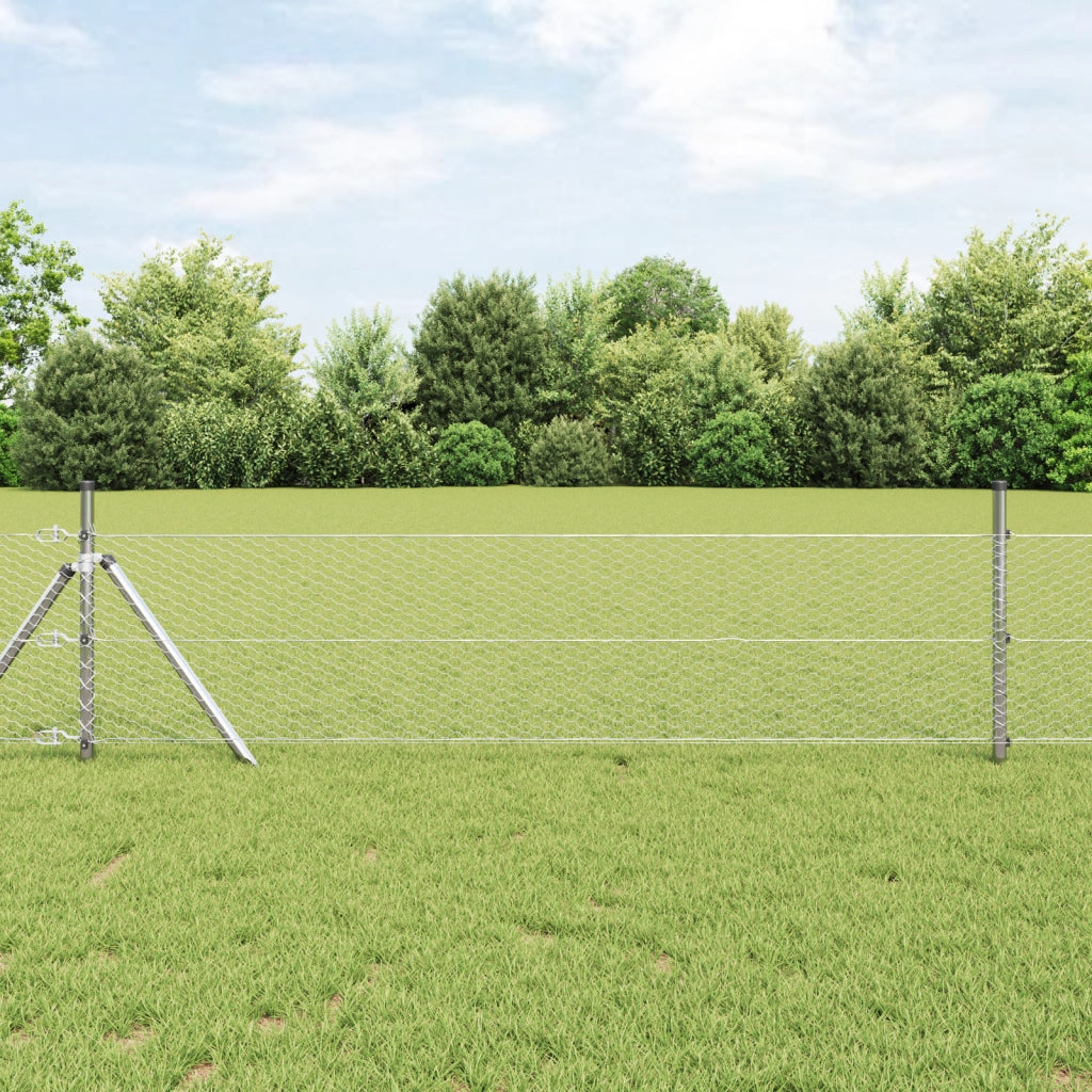 Recinzione Esagonale  0.5x100 m Acciaio Zincato