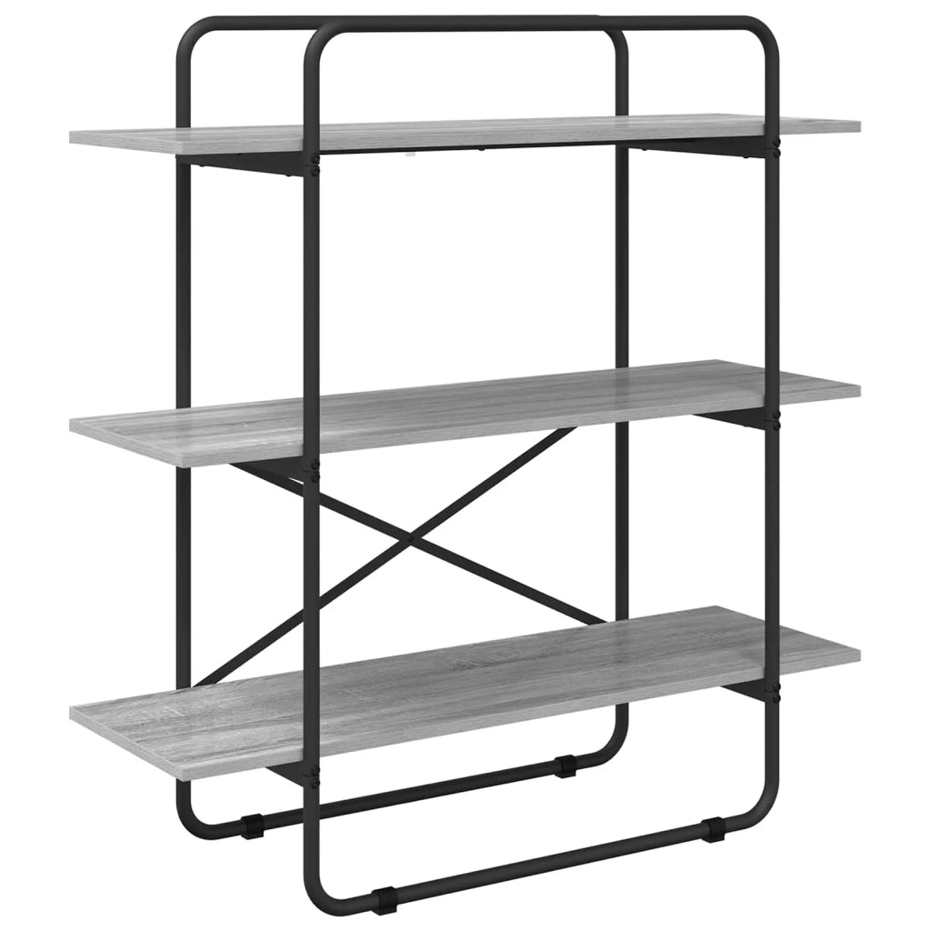 Libreria 3 livelli 100 x 35 x 105 cm PB Sonoma grigio 8007795