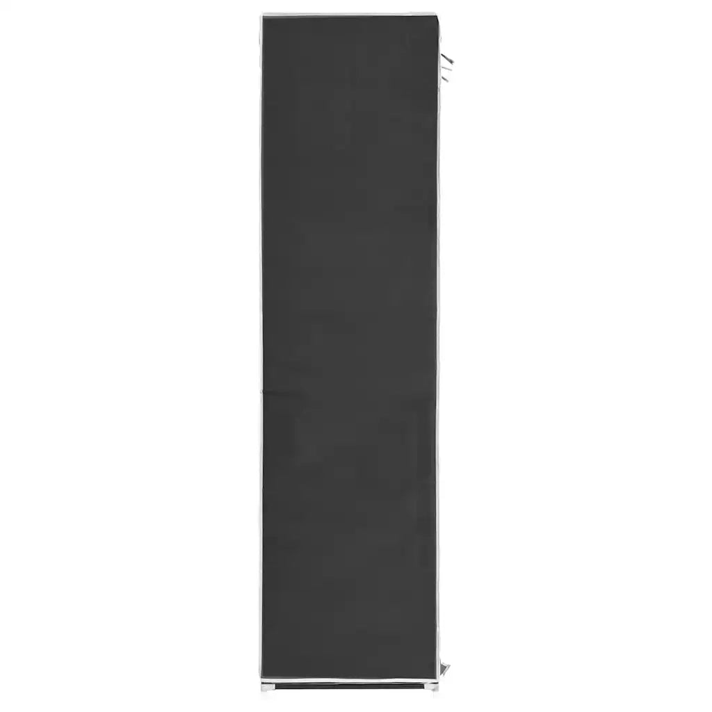 Armadio con Scomparti e Aste Nero 150x45x175 cm in Tessuto 282453