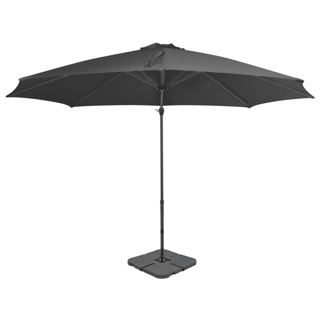 Ombrellone da giardino con base portatile diametro: 3 m antracite 02_0008044