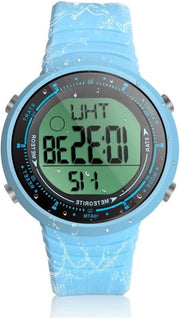 Orologio sportivo digitale per ragazzi e ragazze - Nuoto e immersione - Impermeabile 100 m - Con sveglia, cronografo, timer - Timer a conto alla rovescia - Fuso orario doppio - Formato 12 o 24 ore - Cinturino in silicone