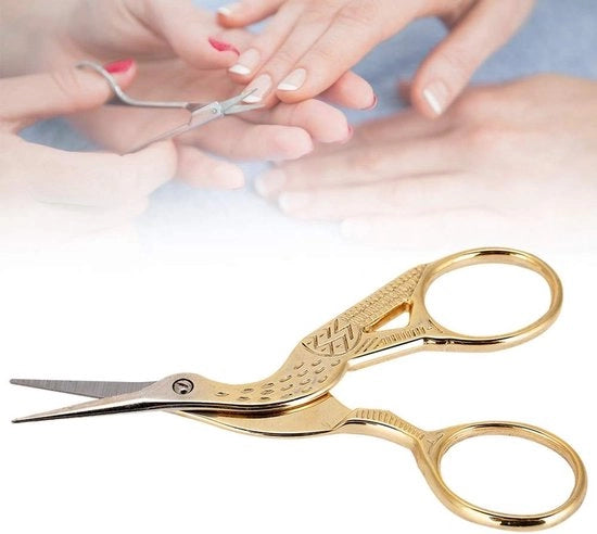 Nagelschaar Professionale con Manico Ergonomico - Materiali: Acciaio Inossidabile - Design Vintage - Ideale per Nageli e Carta - Manicure - Taglia con Precisione