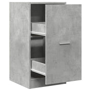Mobiletto da farmacia multifunzionale design moderno 40 x 41 x 77,5 cm legno composito grigio cemento 02_0050631