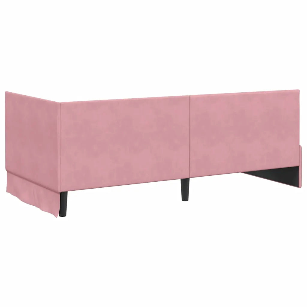 Struttura Letto Angolare con Materasso 2 pcs Grigio Velluto 3393811