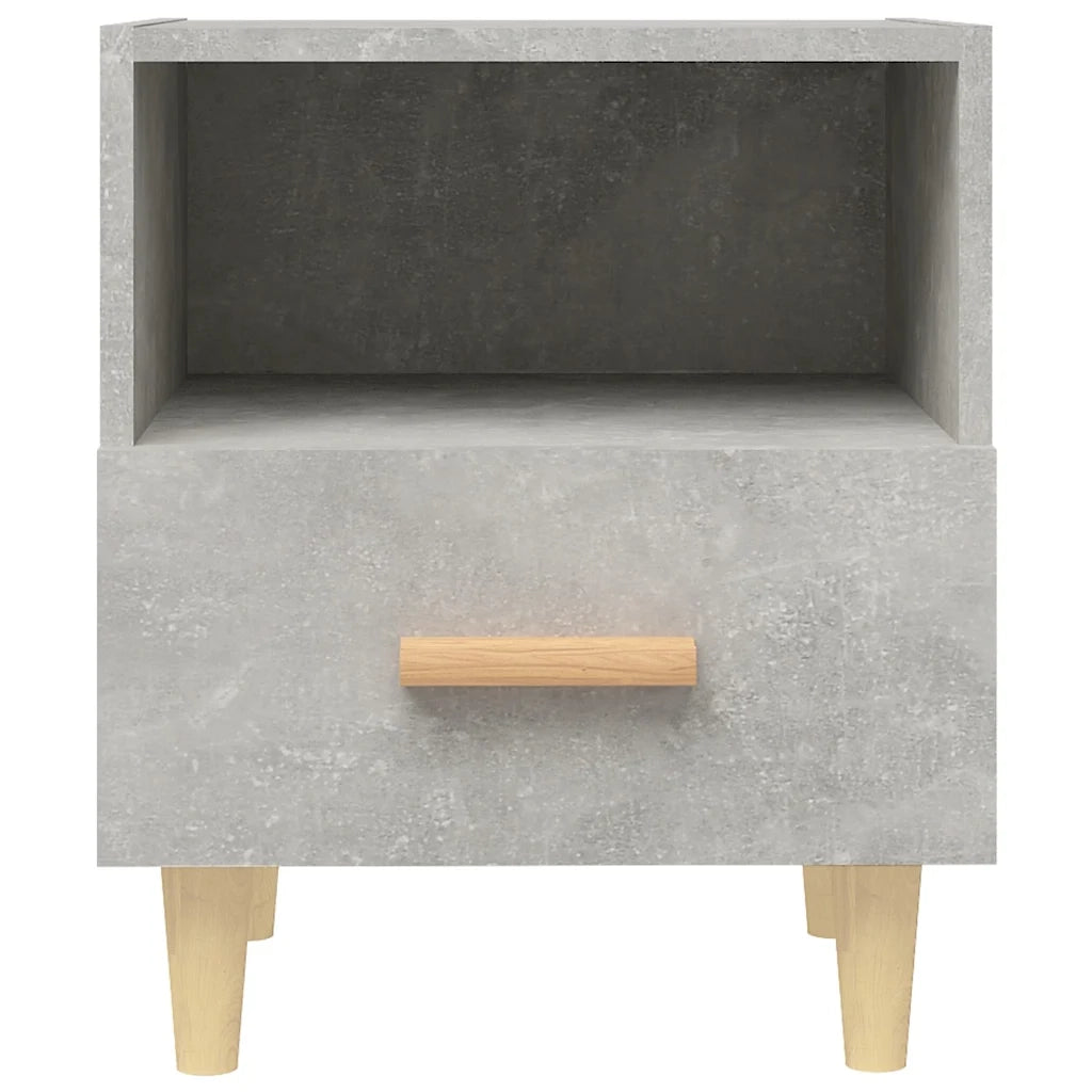 Comodino Grigio Cemento 40x35x47 cm 812014