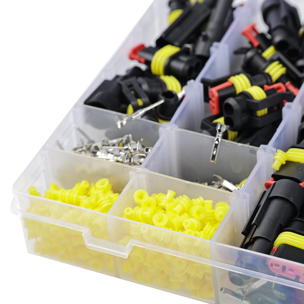 Set di Connettori Elettrici Ermetici – 708 Pezzi | IP67, 14A, 24V