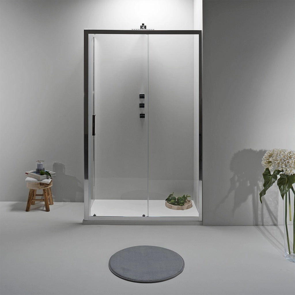 BOX DOCCIA ELITE ANGOLARE 70x140 CM SCORREVOLE CON LATO FISSO TRASPARENTE