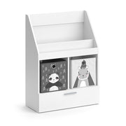 Vicco Libreria bambini Bianco 31.2 x 96.2 cm con cassetto e 2 scatole pieghevoli opt.2
