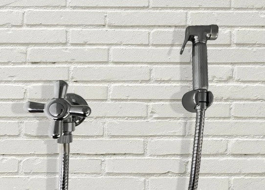 Set idroscopino doccetta bidet vintage epoca flessibile 120 cm