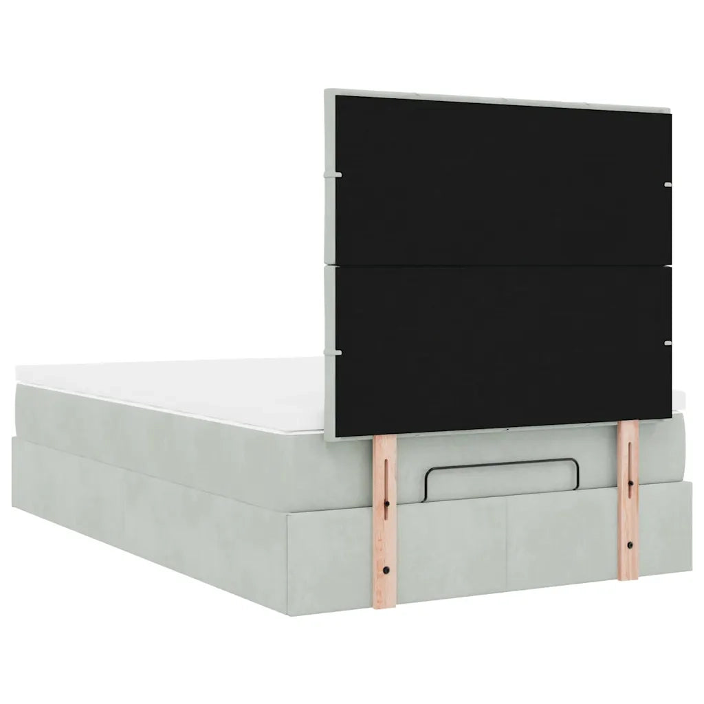 Struttura Letto Pouf con Materassi 120x190 cm Velluto 3313457