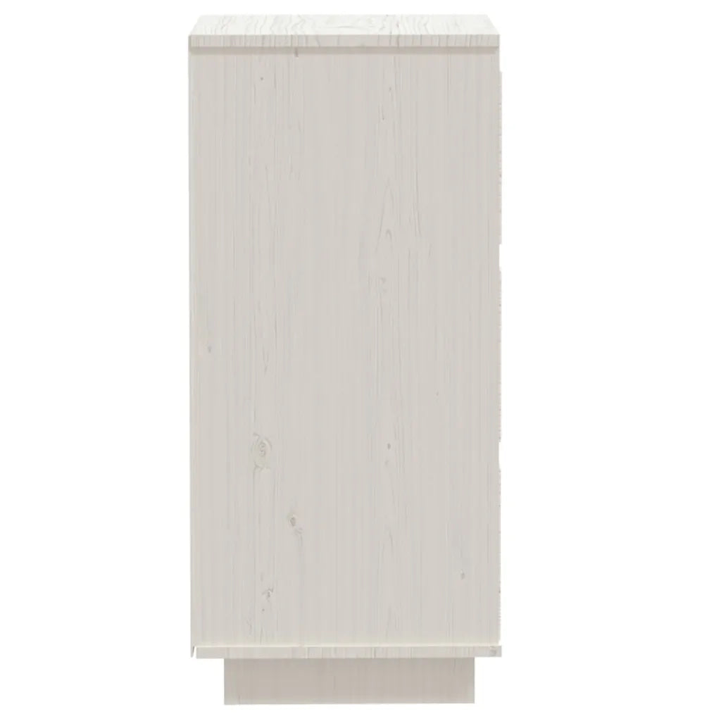 Credenza Bianca 32x34x75 cm in Legno Massello di Pino cod mxl 11973