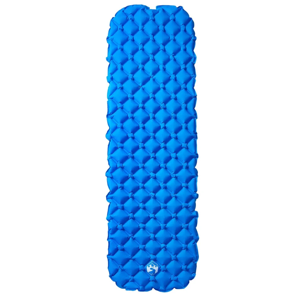 Materasso Campeggio Gonfiabile 1 Persona Blu Marino 190x58x6 cm CFW3195907