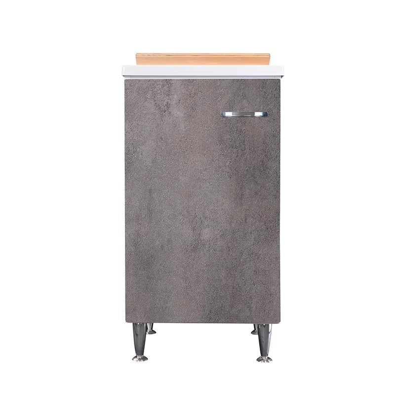 Lavatoio 45x50 corten grigio maniglia destra