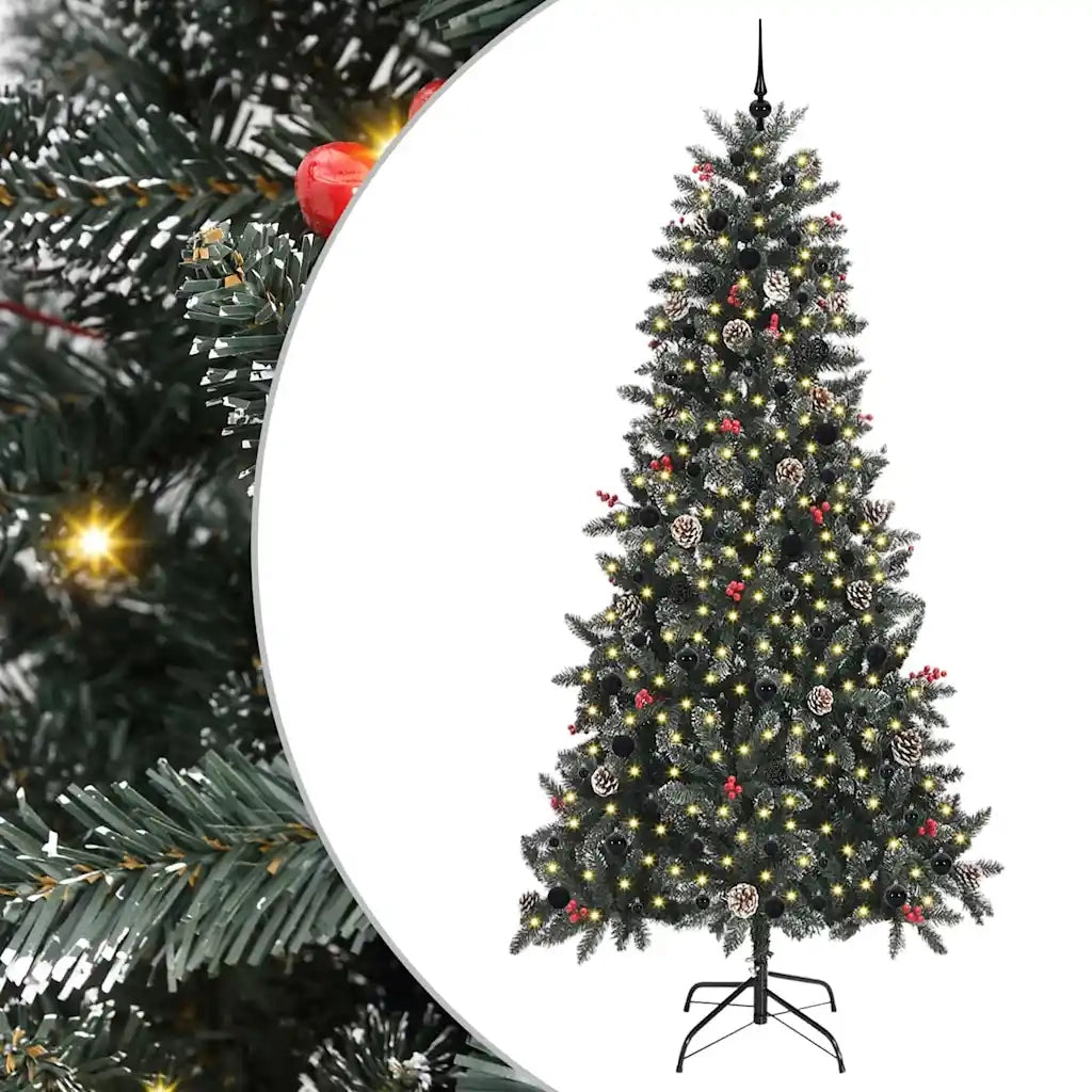 Albero di Natale artificiale con 300 LED Verde 240 cm 3395905