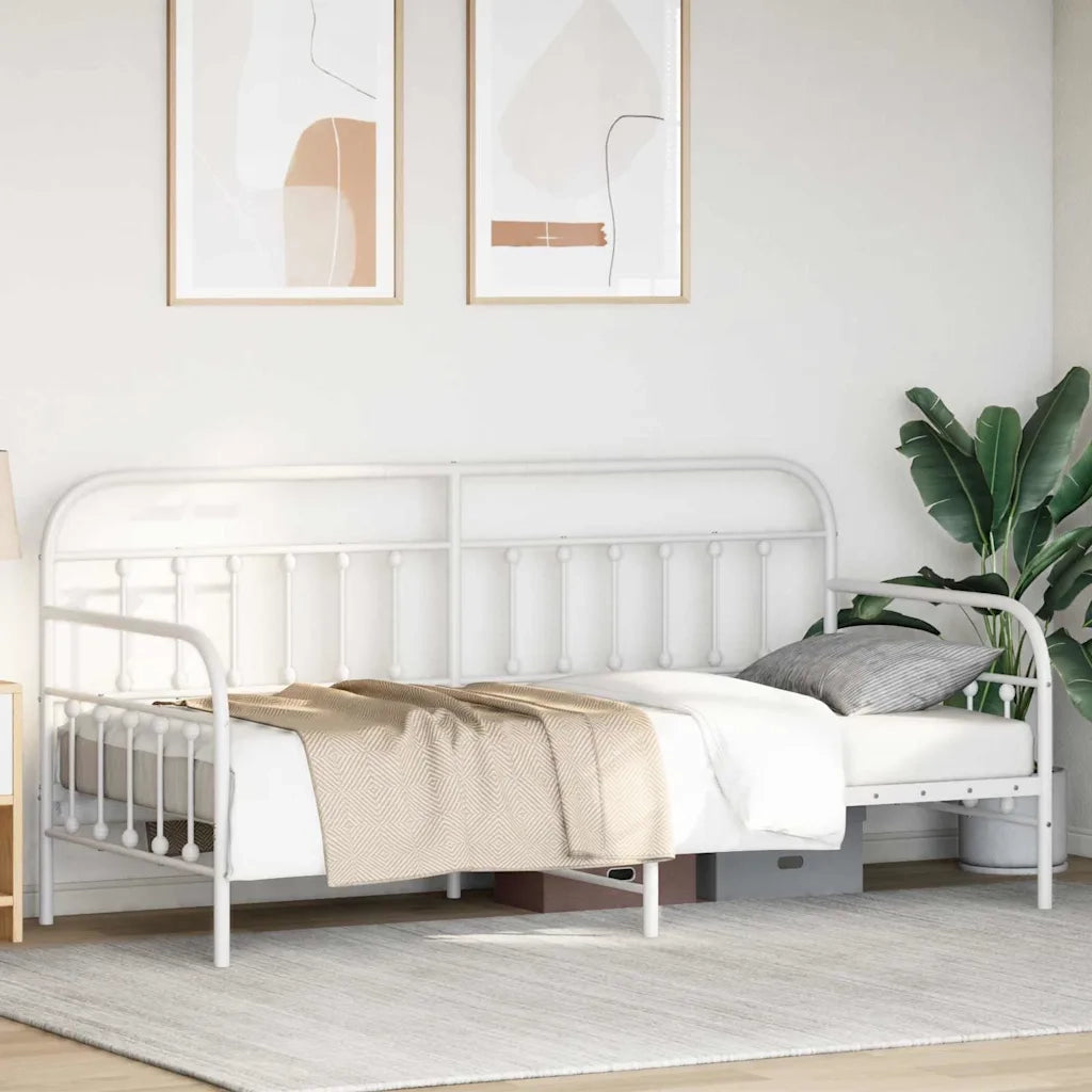 Struttura per letto di giorno Bianco 100 x 200 cm 42002647