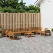 Set di divani da esterno 11 pcs Naturale