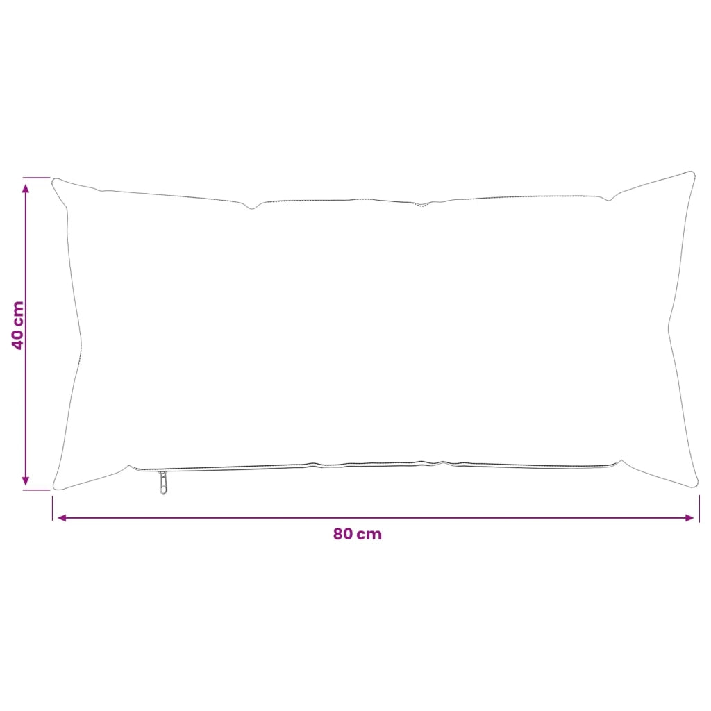 Federa 2 pcs HEERLEN Nero 40 x 80 cm Bouclé 909949