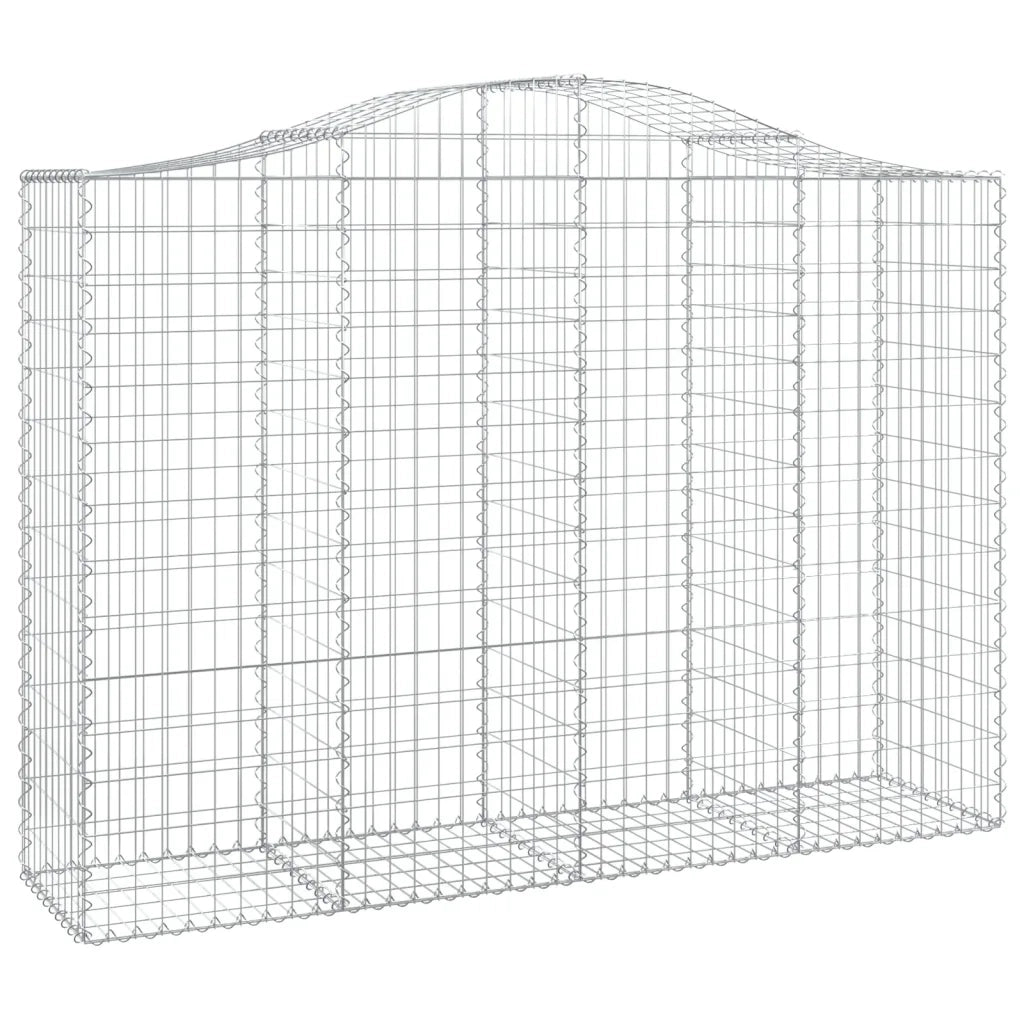 Cesti Gabbioni ad Arco 11 pz 200x50x140/160 cm Ferro Zincato 3145691