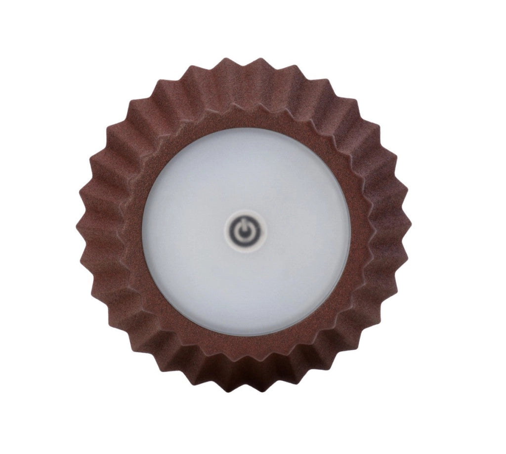 Lampada  da Tavolo Ø12,5x36 cm in Metallo Artika Marrone