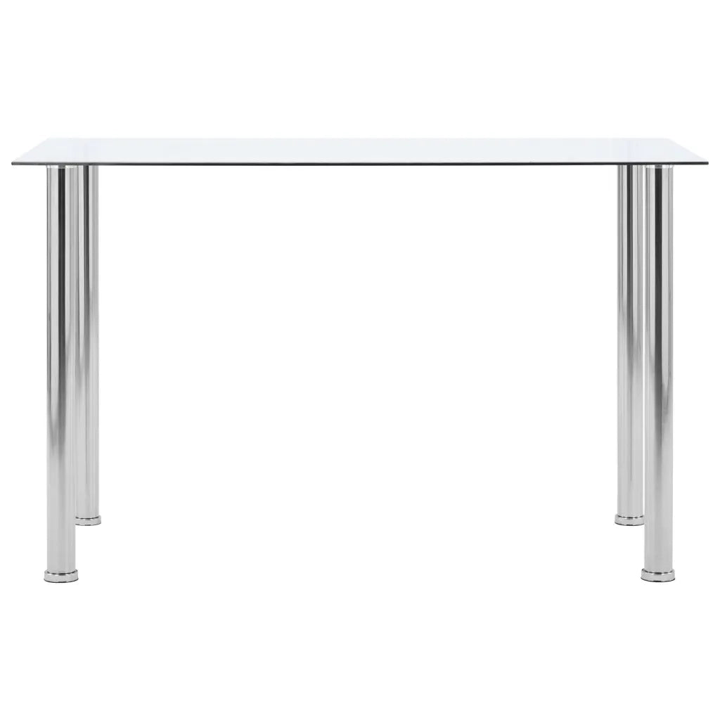 Tavolo da Pranzo | Tavolo da cucina Trasparente 120x60x75cm Vetro Temperato