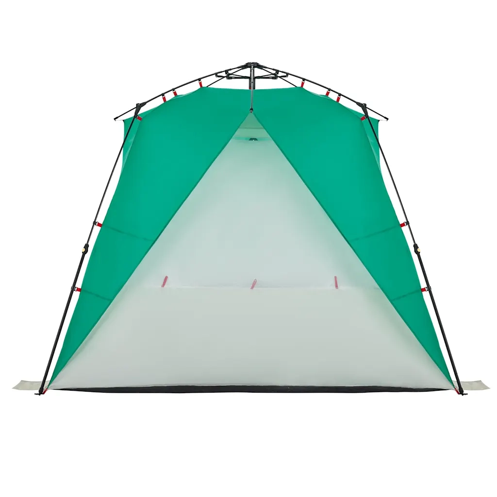 Tenda da Spiaggia 4 Persone Verde Rilascio Rapido Impermeabile 4005306