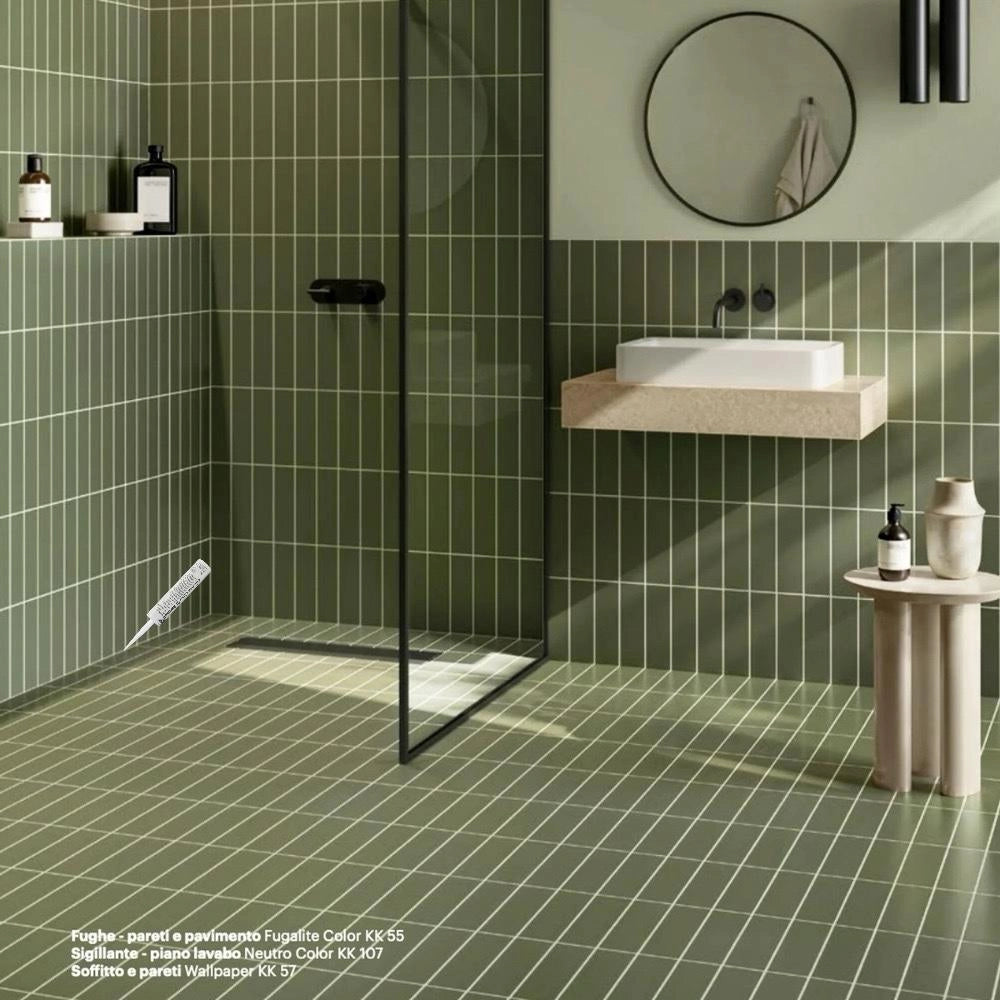 Silicone sigillante decorativo piastrelle mosaici giunture fughe colorato 310 ml *** colore- n 01, confezione 1