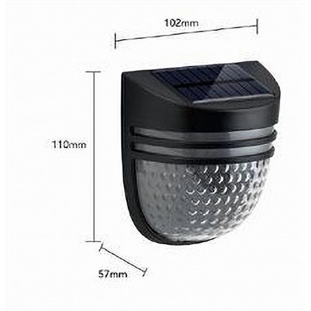 Trade Shop - Faretto Applique Led Giardino Ricaricabile 3 W Con Pannello Solare Ip65 Yh0613 -