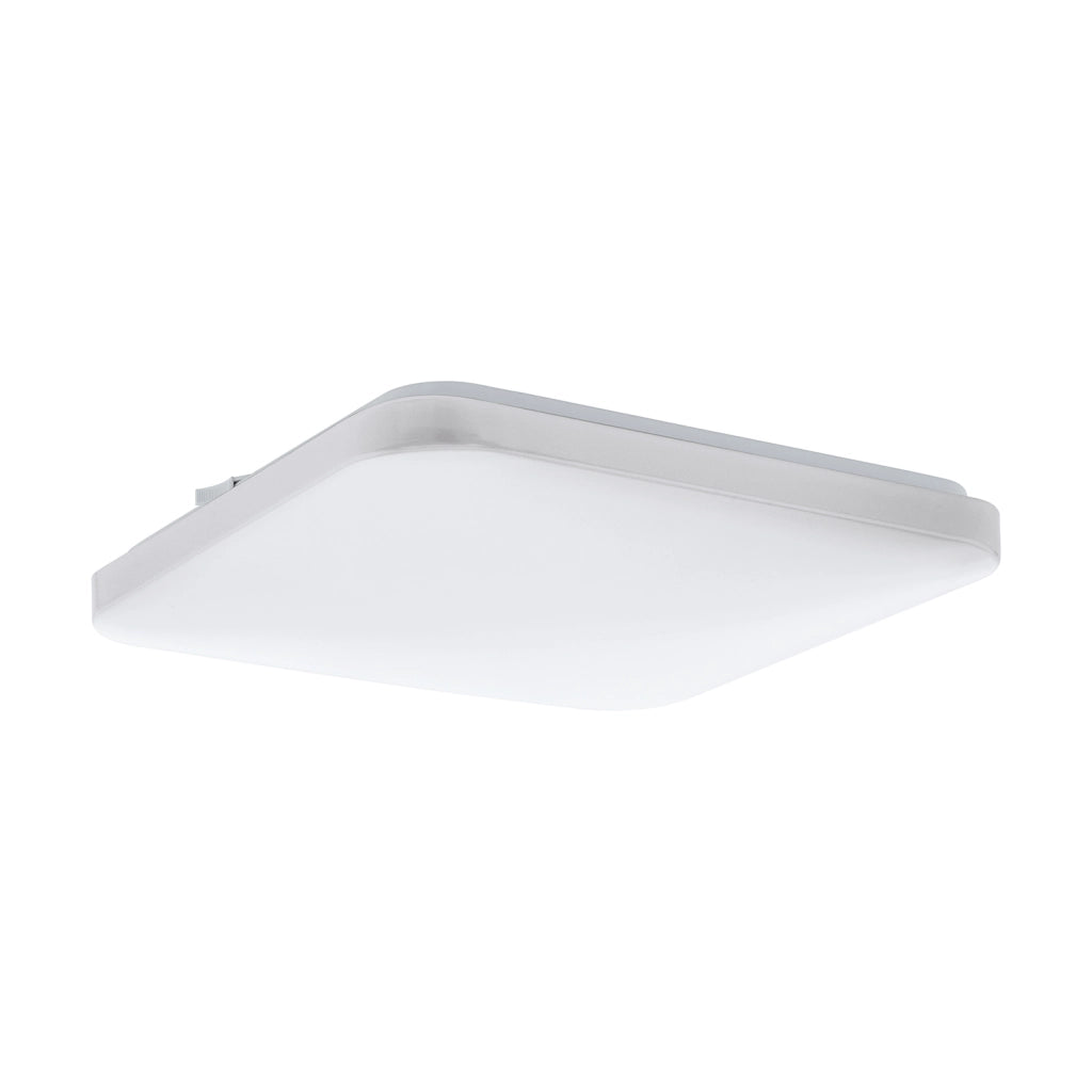 Plafoniera Moderna Frania Acciaio Bianco Luce Led 14,6W