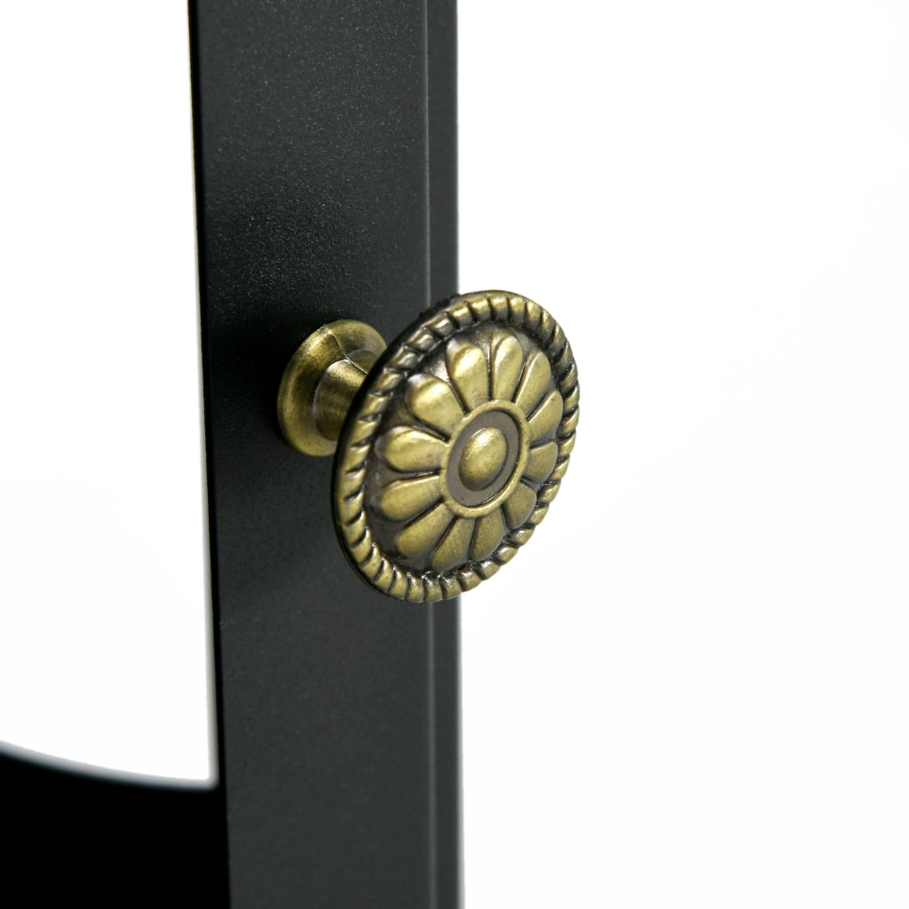 Camino a Bioetanolo in Acciaio Inox ¨C zephmum ¨C Nero, 36x26x54cm
