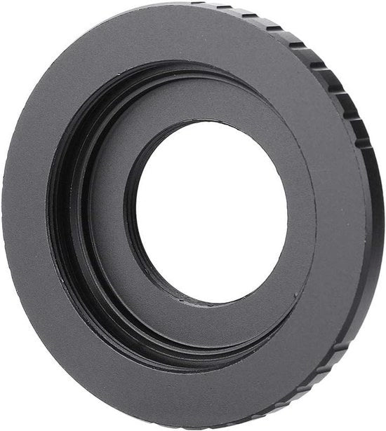 Adattatore per obiettivi M42 a C, leggero e resistente, lavorato con precisione, compatibile con obiettivi M42 a viti C e M4/3 (M42/C-M4/3)