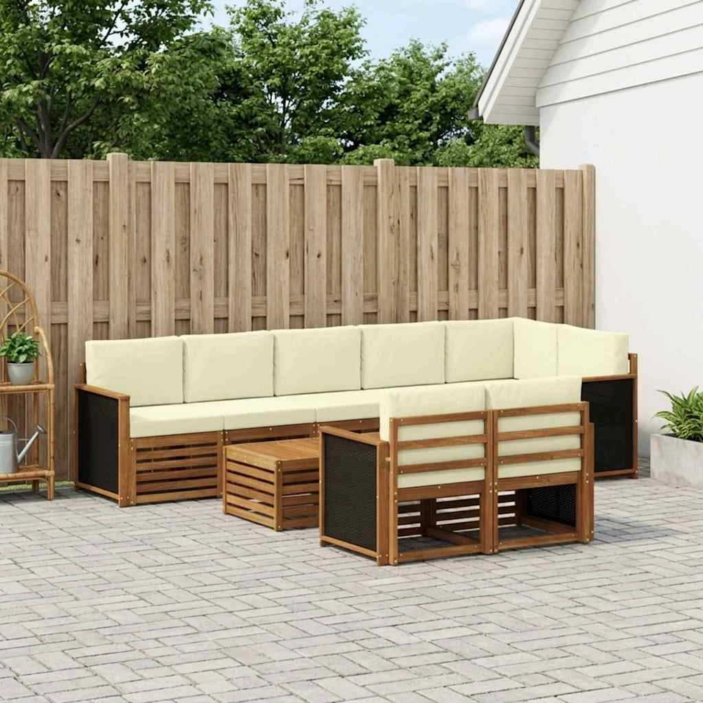 Set divani Legno di Acacia Massello 3384521
