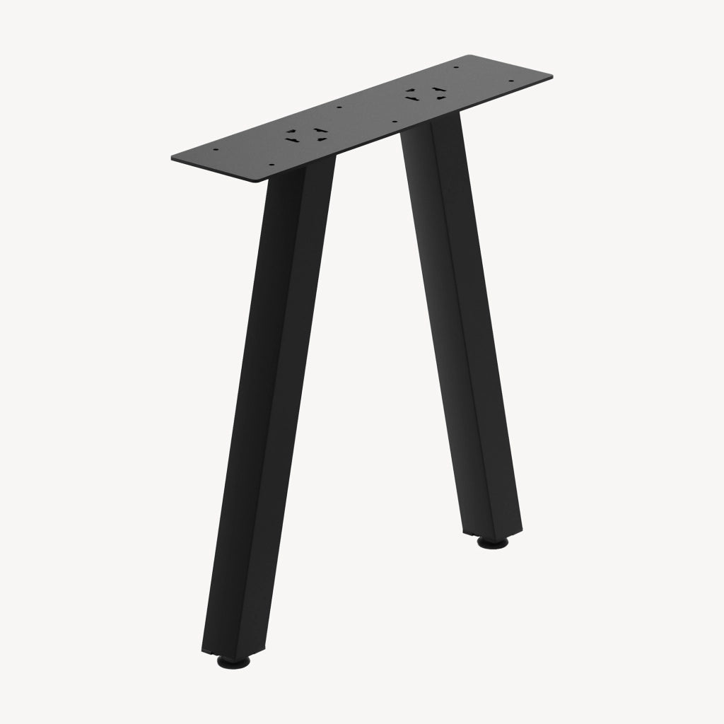 Set di 2 Gambe Heustreu per Mobili Fai da Te - Altezza 45 cm - Acciaio Nero [en.casa]