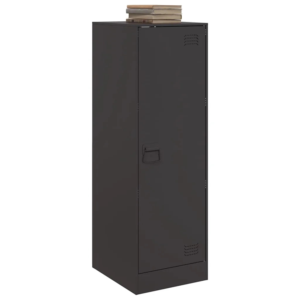 Credenza Nera 34,5x39x107 cm in Acciaio 841703