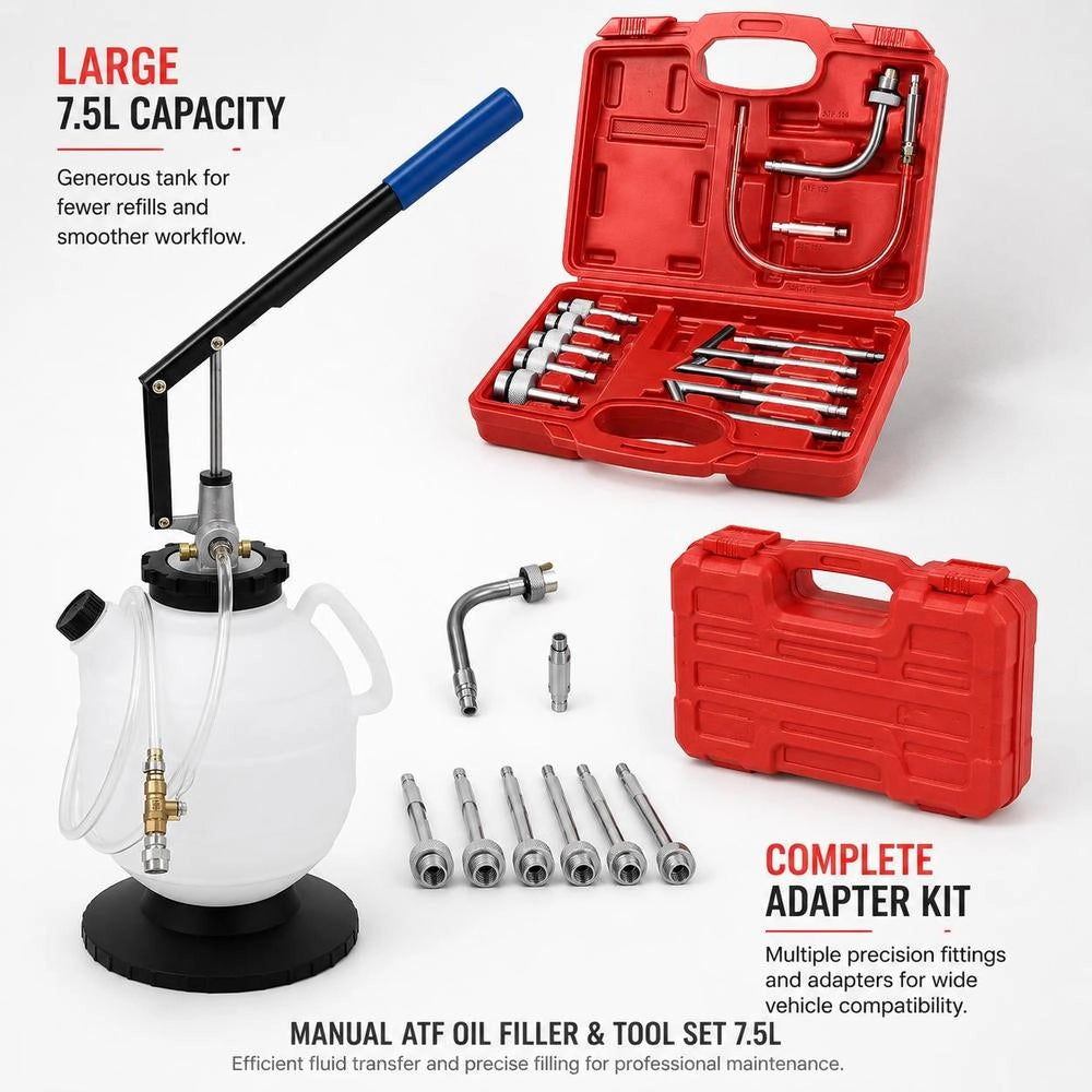 Manual Oil Filler For Automatic Transmissions Tools 7.5 L