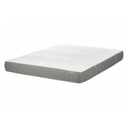 Materasso in schiuma bianco e grigio EU Matrimoniale Duro con cerniera e copertura in poliestere 140 x 200 cm rimovibile Accessori per la camera da letto