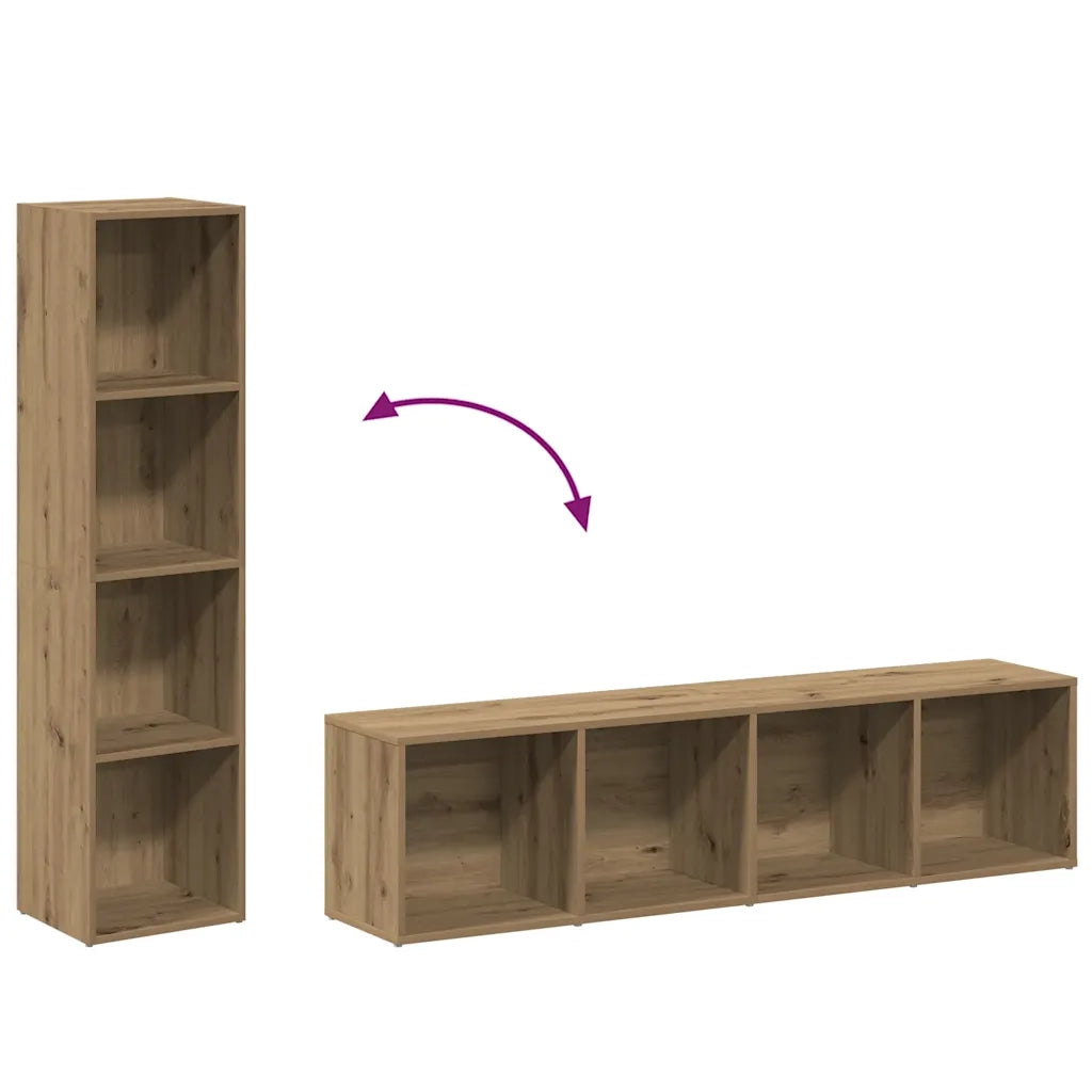 Libreria Rovere Artigianale 36x30x143 cm Legno Multistrato 855777