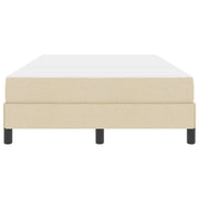 Letto matrimoniale | Letto per adulti | Letto a molle con materasso Crema 120 x 190 cm Tessuto