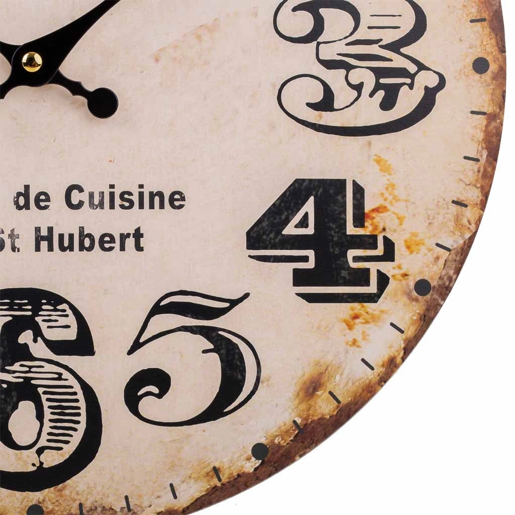 Orologio da parete in legno marrone d34x2h