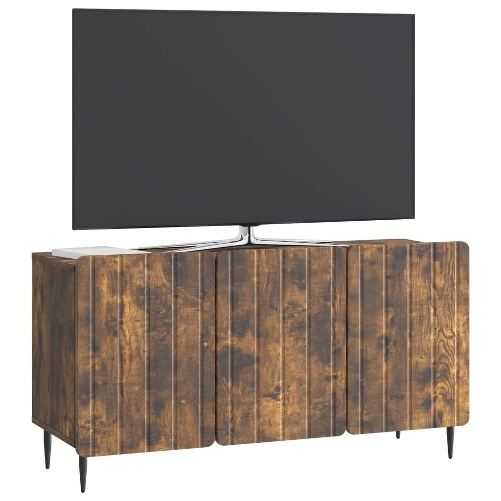 Mobile TV Rovere Fumo 99 x 34,5 x 52 cm Legno ingegnerizzato 894490