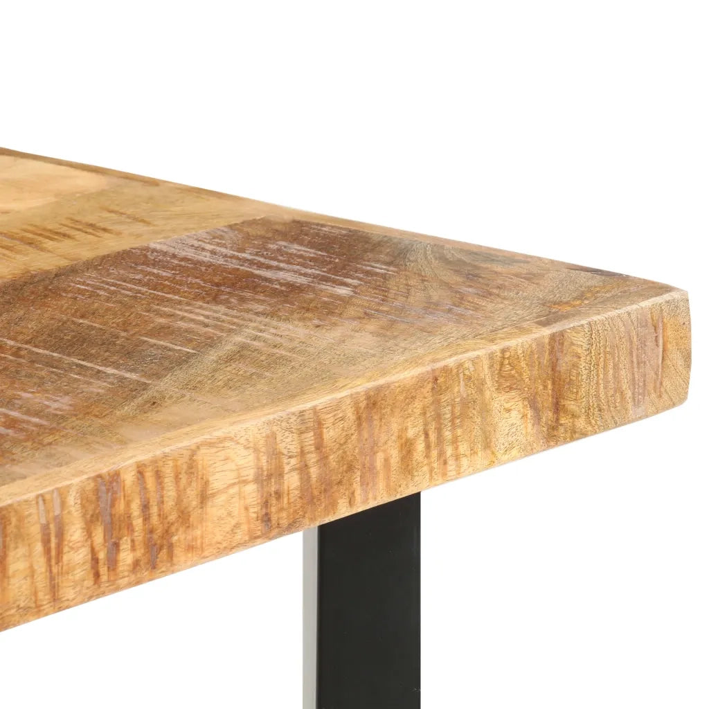 Tavolo da Bar 120x58x107 cm in Legno Ruvido di Mango
