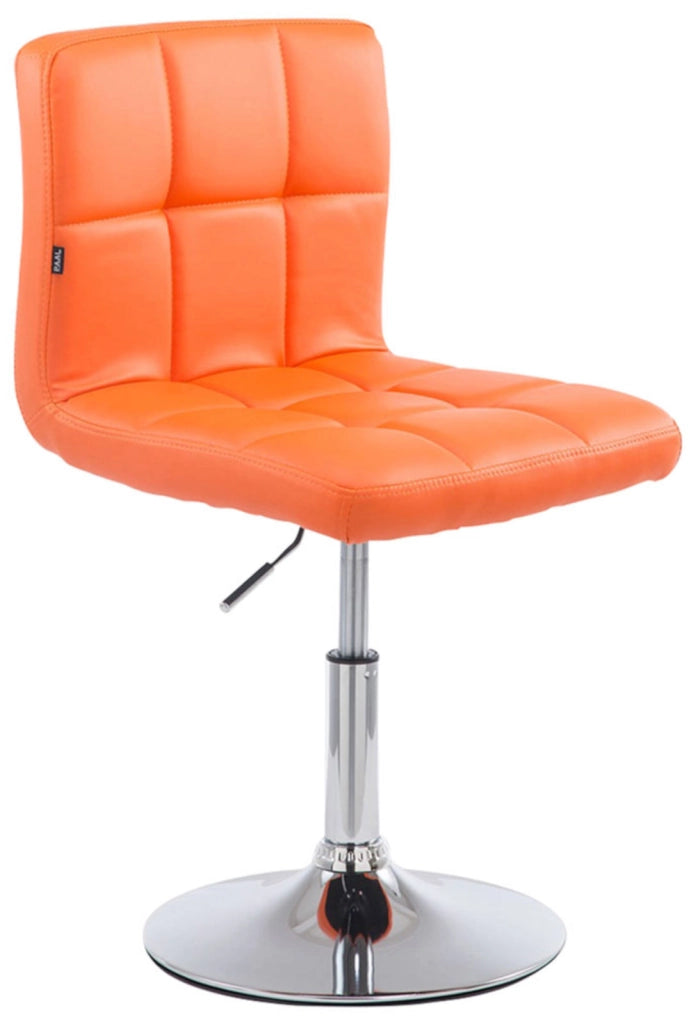 Set 4 sedie da lounge Palma similpelle arancione