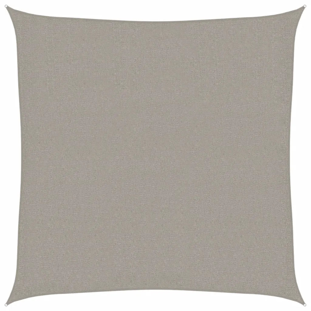 Vela Parasole 160 g/m² Quadrata Grigio Chiaro 3,6x3,6 m in HDPE 4001967