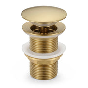 Piletta Click Clack lavabo senza troppo pieno acciaio inossidabile Oro
