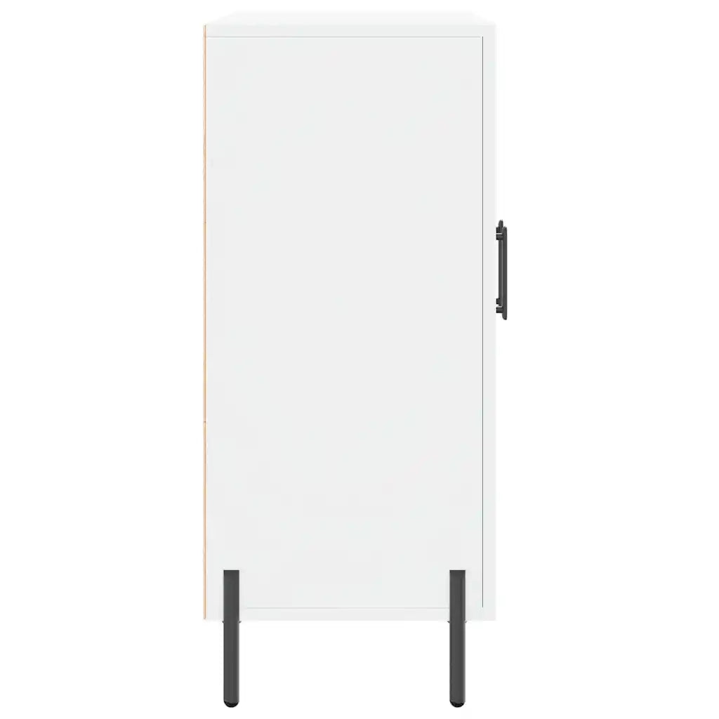 Credenza | Madia | Buffet da pranzo | Armadio da pranzo Bianca 90x34x80 cm in Legno Multistrato