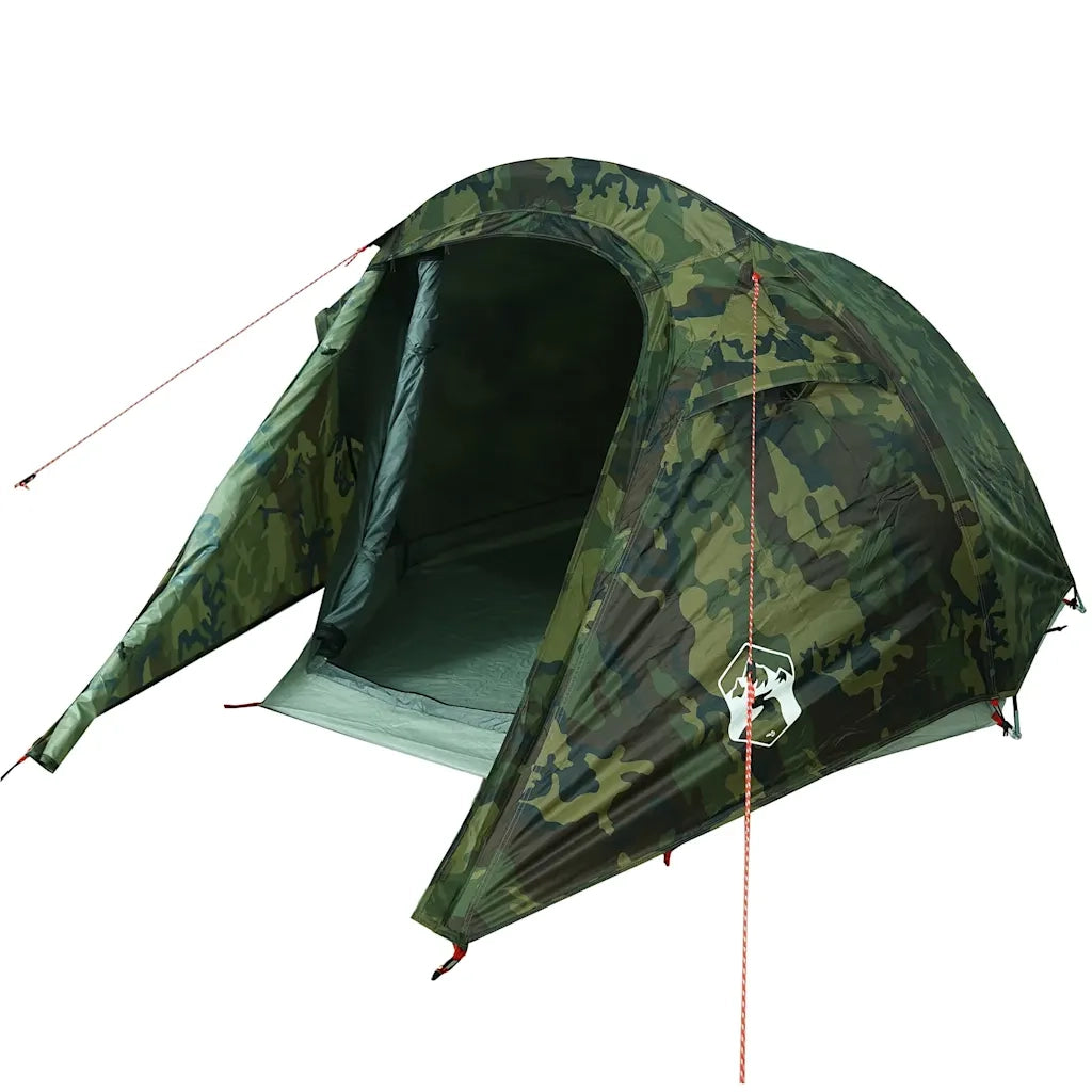 Tenda da Campeggio a Tunnel per 2 Persone Mimetico Impermeabile 4009632