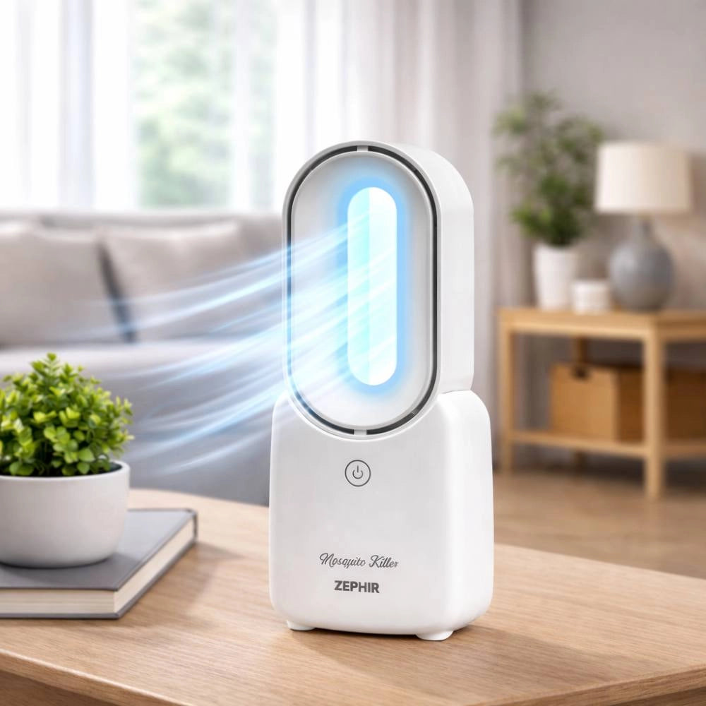 Ventilatore da tavolo ricaricabile senza pale zephir pgl23