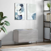 Mobile Porta Dischi Grigio Sonoma 74,5x38x48 Legno Multistrato 831730