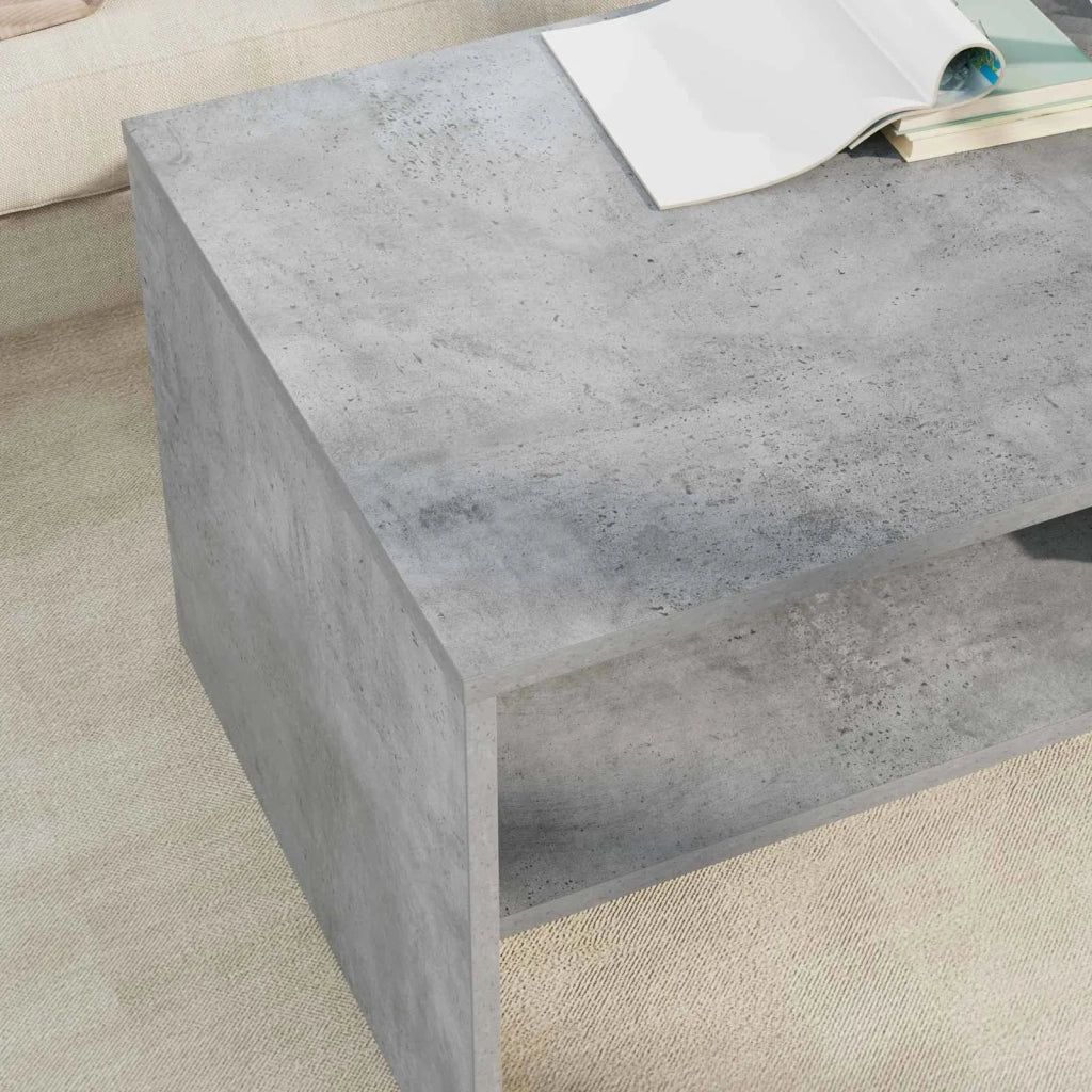 Tavolino da salotto Grigio cemento 100 x 50 x 40 cm 8000287