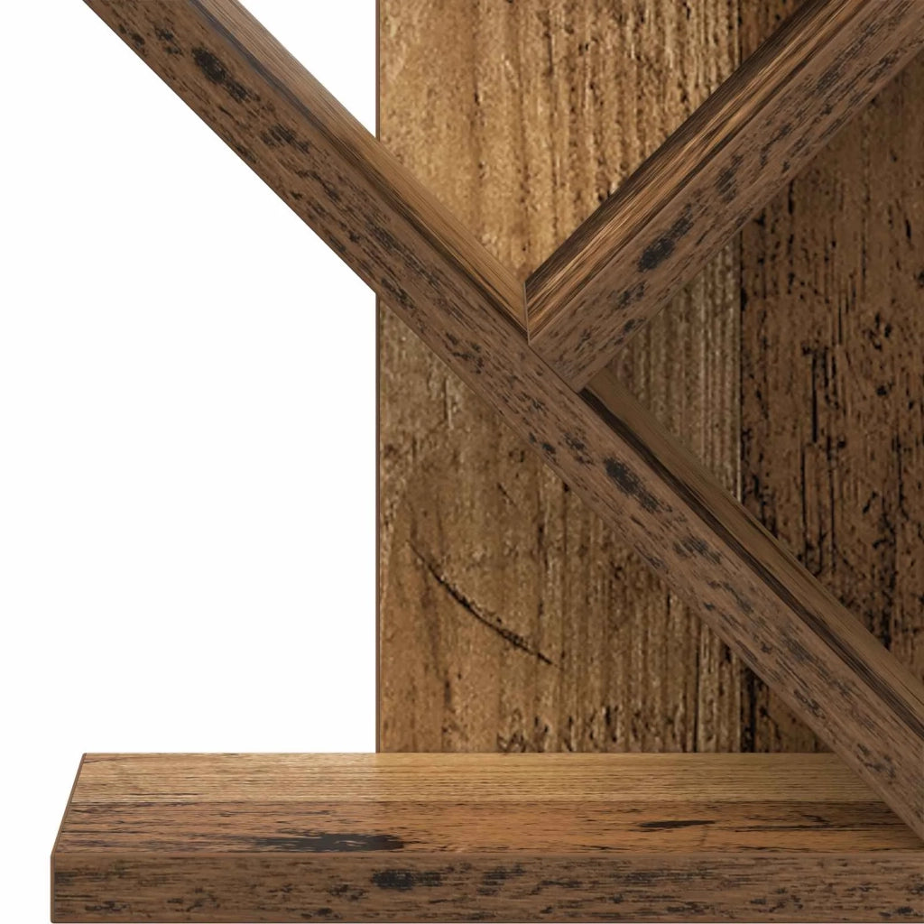 Libreria ad Albero 4 Ripiani 30 x 18 x 60 cm Legno antico 8012370