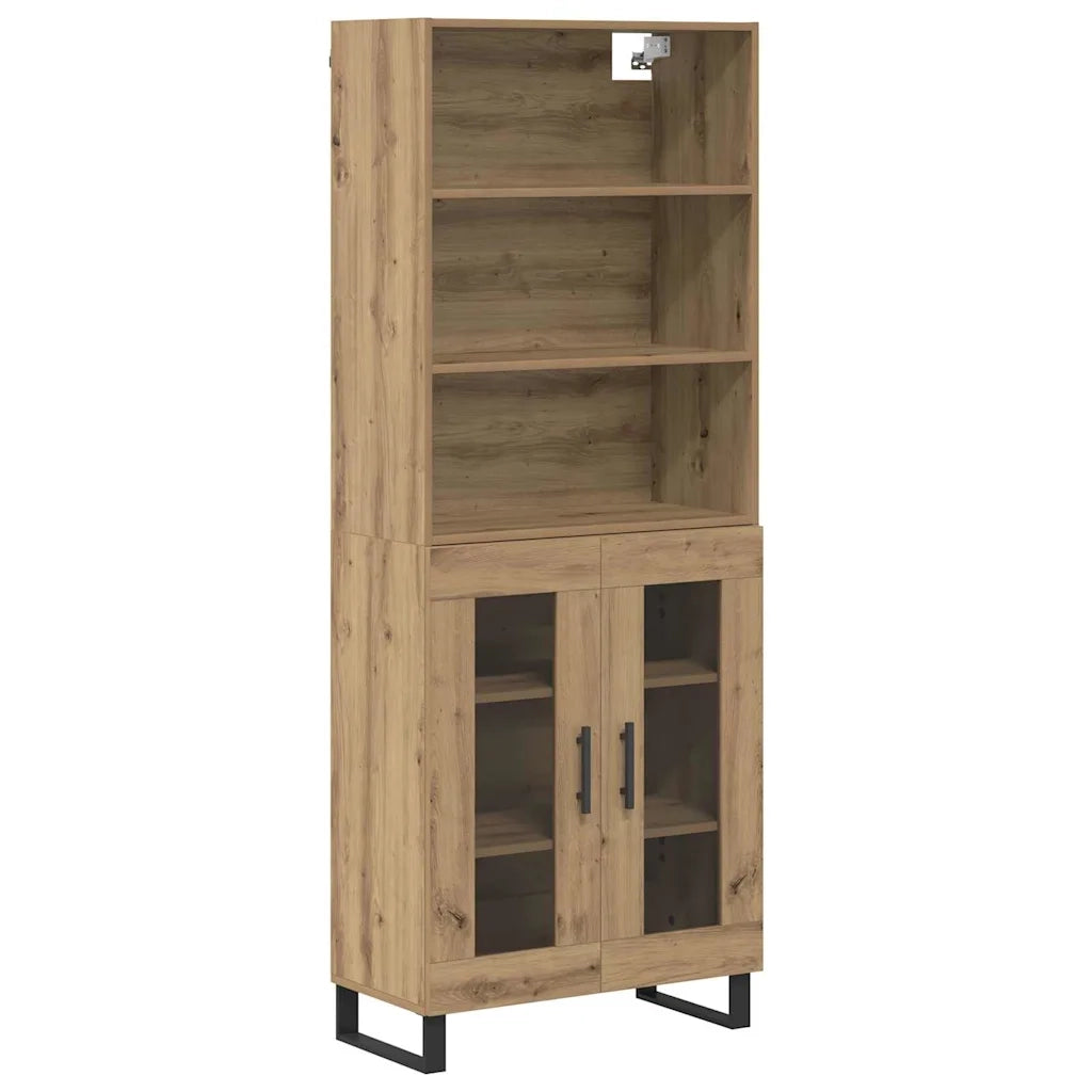 Credenza-Buffet-Armadio da cucina Rovere artigianale 69,5 x 34 x 180 cm 658889